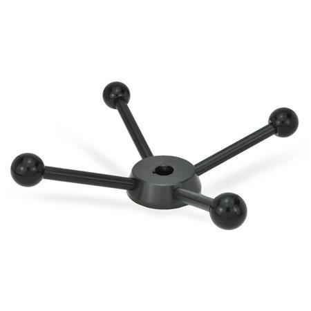 GN213-60-K15 4 ARM TURRET LEVER STEEL