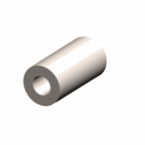 ESPACIADOR DE ACERO INOXIDABLE SIN ROSCA DIÁMETRO 5/16" PARA TAMAÑO DE TORNILLO NO. 8, LONG TOTAL 15/32". METAX