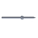 Clavo para tablero de arneses, acero inoxidable, 2.50"long rondana, 3.16" long. total diámetro 0.125"