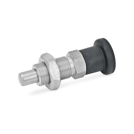 GN817-5-5-M10X1-BK-NI INDEXING PLUNGER