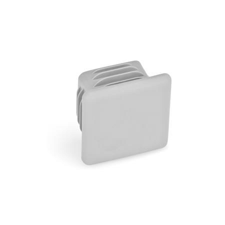 EN991-V40-GR TUBE END PLUG SQUARE