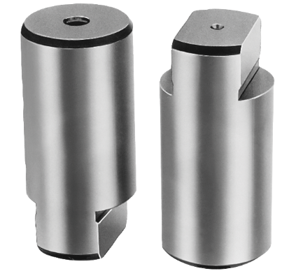"Locating Pin, Width: 18 mm, Body Material: Carbon Steel, Version 1: 1504, Brand: Norelem. Tempered and black oxidized. Precision diameters and guide faces ground. Locating keys are used for positioning grid plates 01126 on machine tables.."