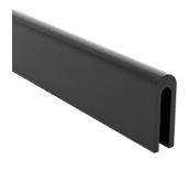 EPDM Rubber Trim 1/16" Wide x 5/16" High Inside, Length: 100 ft