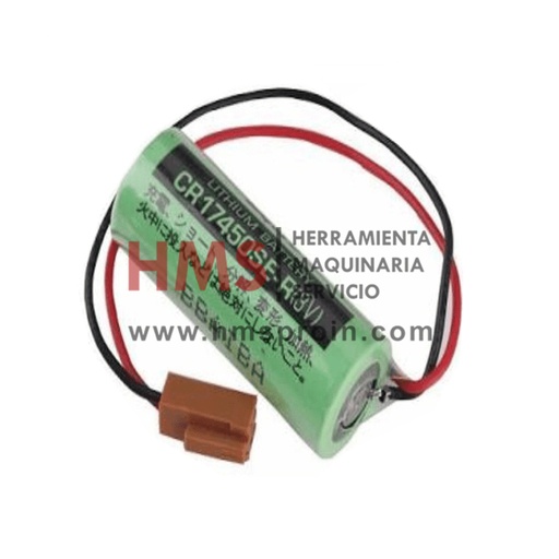 [A98L-0031-0012] 3V LITHIUM BATTERY CNC PLC CONTROL CR17450SE-R or CR8-LHC W/CABLE 2500 MAH CNC SYSTEM SANYO ELECTRIC