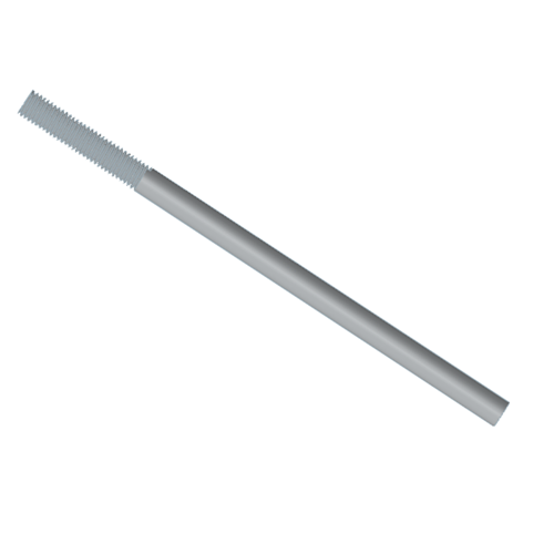 [AGI-0112] Ancla de acero Galvanizado  tipo I para construcción, Rosca 1"-8, Longitud total 10.0”” (copia)