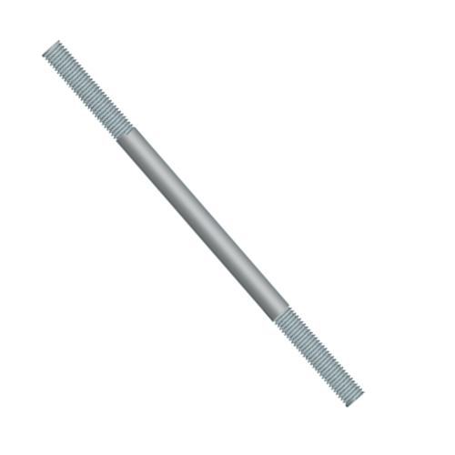 [AGI2R-3814] Ancla de acero galvanizado tipo I 2 roscas para construcción, Rosca 3/8"- 16, Longitud total 14"