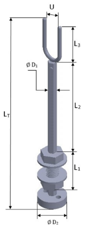 Horquilla Elevador Hexagonal 