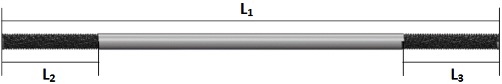 Ancla De Acero Tipo I 2 Roscas, Para La Construcción. Rosca 1 3/8-6 Hpp. L1: 100 Cm, L2: 15 Cm, L3: 15 Cm.