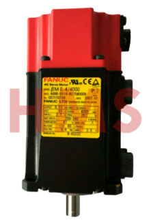 [A06B-0114-B275#0008] AC SERVO MOTOR MDL BM0.4/4000, W/BRAKE & KEYWA BA64B ENCODER. FANUC. 100% NEW & ORIGINAL. 1 YEAR WARRANTY.