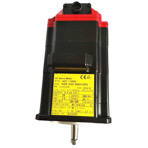 [A06B-0502-B074#7008] A06B-05 SERVO MOTOR 23TORQ 20A 2000RPM 146V 3PH