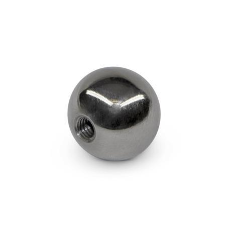 [7TSB3] BK-ST-1.38-3/8X24  BALL KNOB STEEL