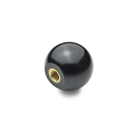 [319-KU-50-M12-E-MS] DIN319-KU-50-M12-E-MS BALL KNOB DUROPLAS