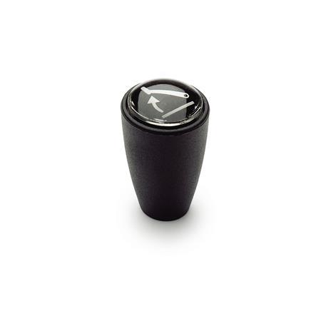 [518-27-B8] EN518-27-B8 TAPERED KNOB PLASTIC