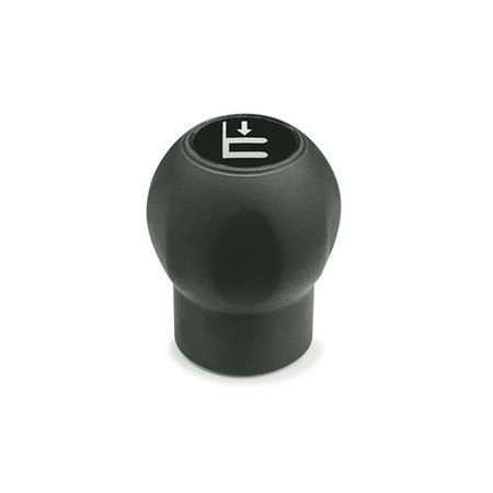 [675.1-50-M10-DTR] EN675.1-50-M10-DTR ERGOSTYLE SOFT KNOB