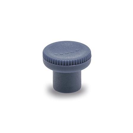 [676-31-M8-MDB] EN676-31-M8-MDB ERGO KNURLED KNOB