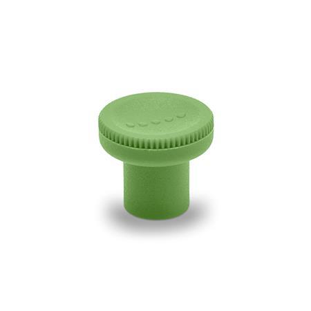 [676-35-M10-GN] EN676-35-M10-GN ERGO KNURLED KNOB