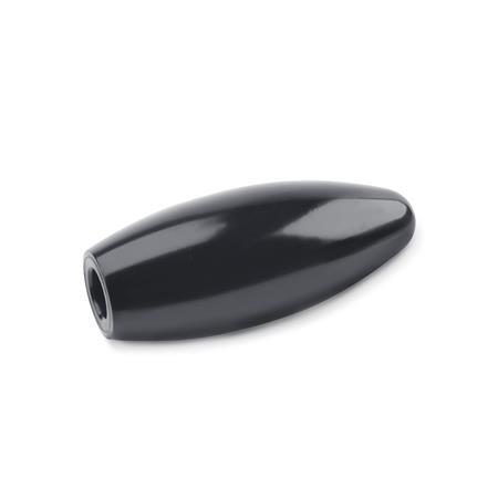 [6NB64] GN201-23-M6  ELLIPTICAL KNOB PLASTIC