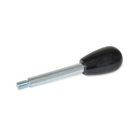 [310-8-100-D-ZB] GN310-8-100-D-ZB  GEAR LEVER ZINC STL