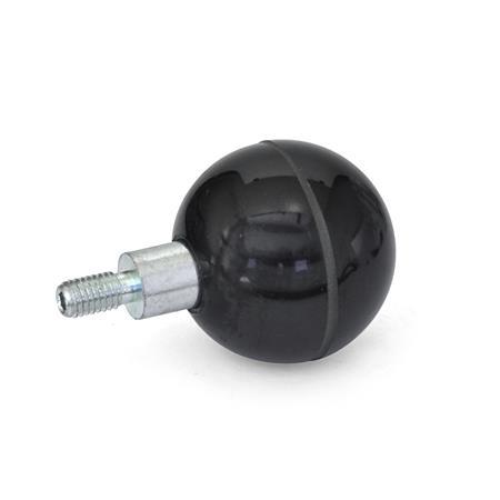 [6150015] PB-GE-47-M10 REVOLVING BALL KNOB PLASTIC
