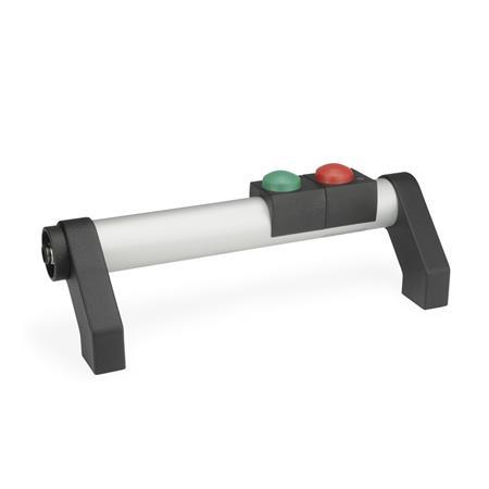 [332-300-SW-T2-1-R] GN332-300-SW-T2-1-R ANGLED TUBULAR HANDL