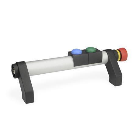 [332-300-SW-T2-2-R] GN332-300-SW-T2-2-R ANGLED TUBULAR HANDL