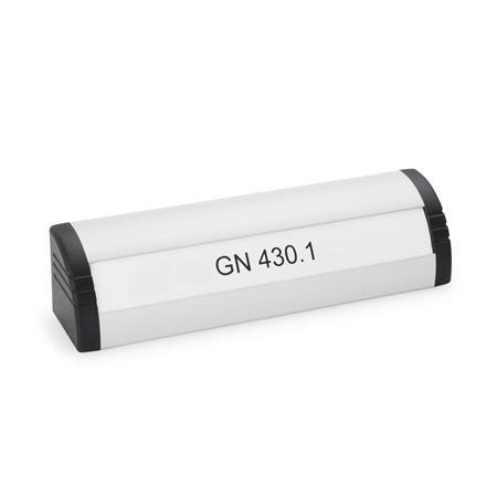 [430.1-400-EL] GN430.1-400-EL LEDGE HANDLE ALUMINUM