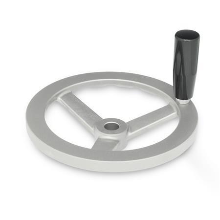 [4BDF2/D] GN949-125-B1/2-D 3-SPOKED HANDWHEEL